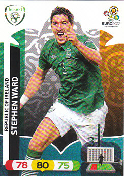 Stephen Ward Republic of Ireland Panini UEFA EURO 2012 #181